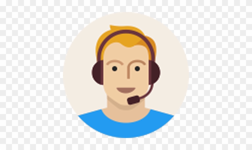 Helpdesk - Headset Avatar - Full Size PNG Clipart Images Download