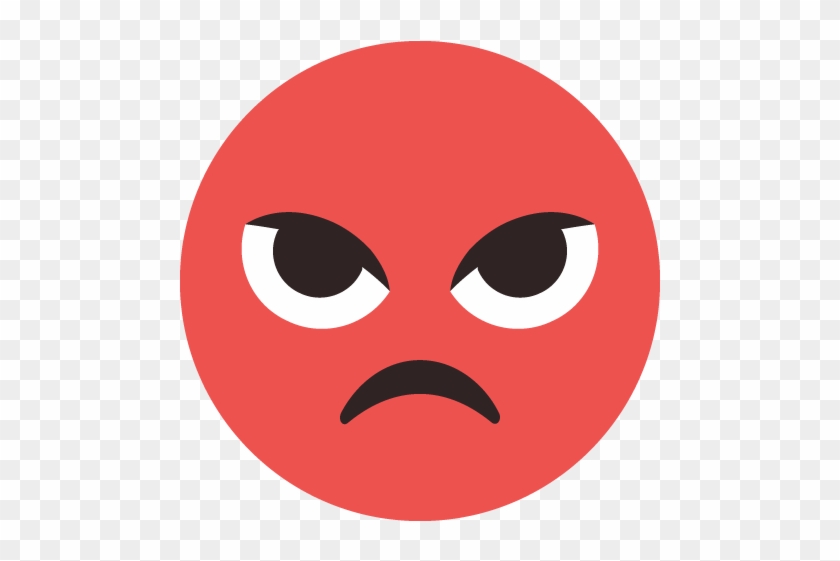 Pouting Face Emoji Emoticon Vector Icon - Emoji One Peel & Stick Wall Decal: Pouting Face #1018846