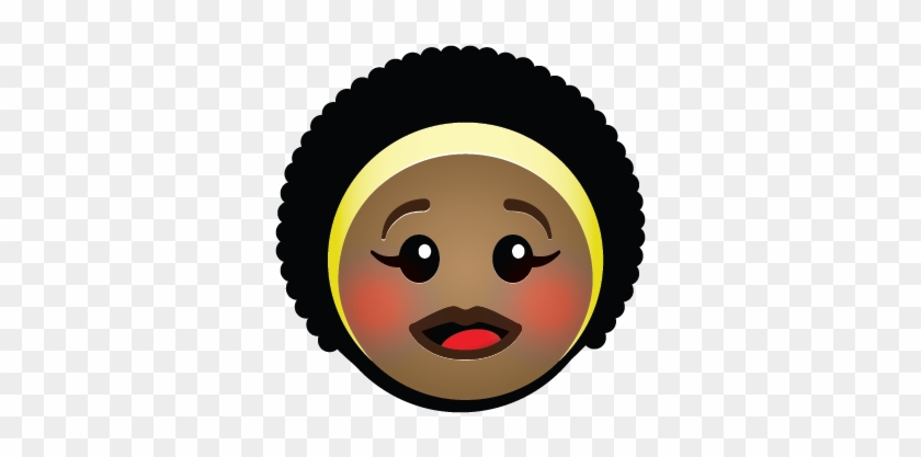 Pretty Oju - Smiley Face With Afro #1018878
