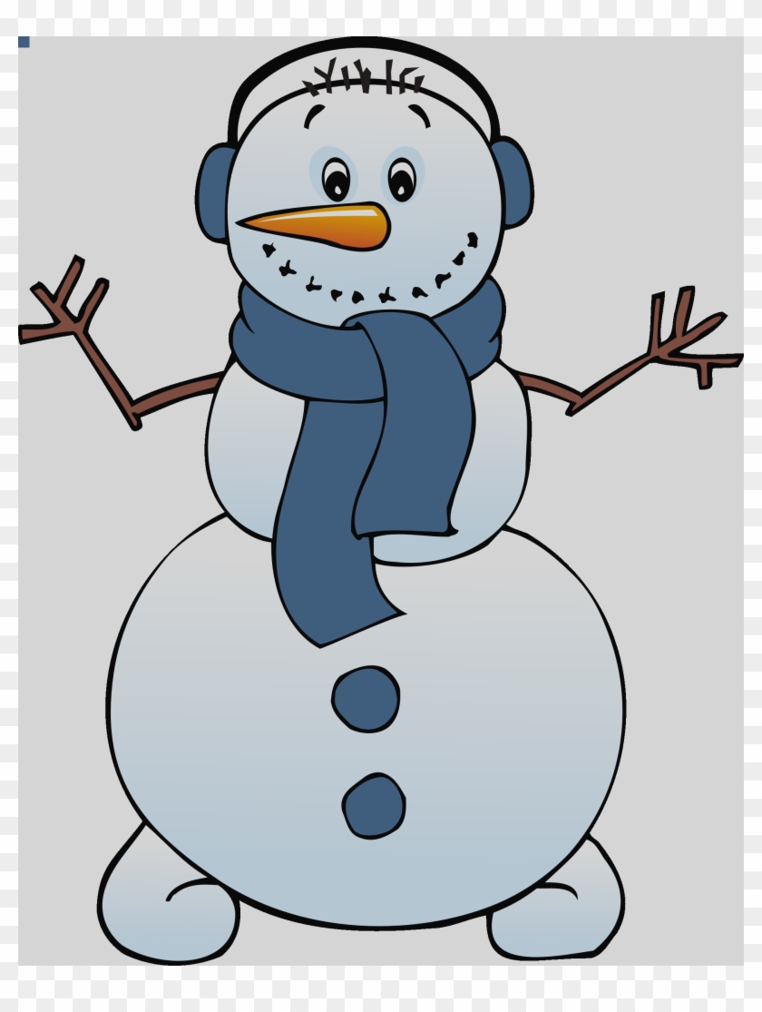 Snowflake Clipart Transparent Background Clipart Free - Snowman Free Clip Art #1018936