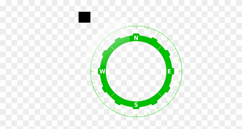 This Free Clip Arts Design Of Green Compass - Modern Compass #1018965