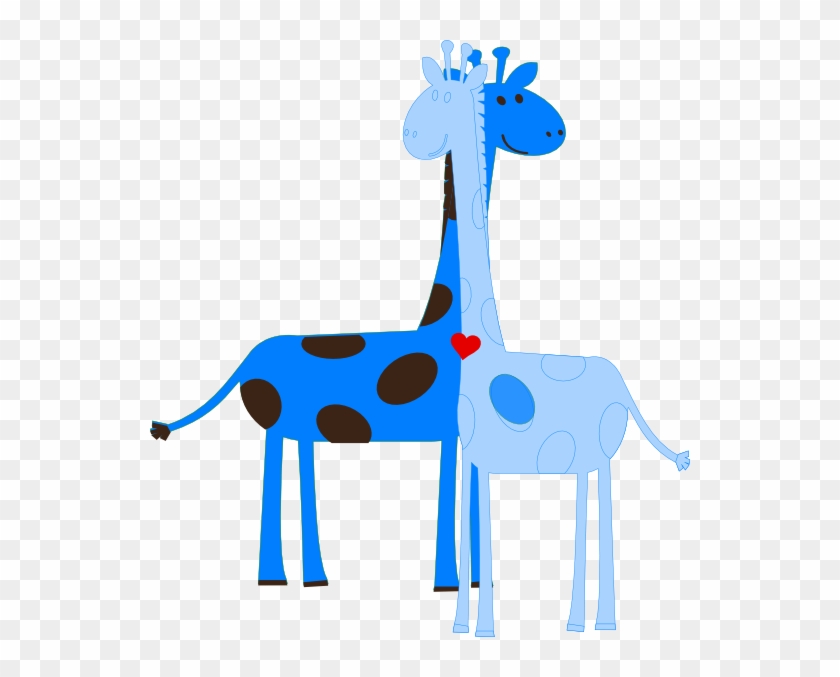 Boy Giraffe Baby Shower Clip Art At Clker Com Vector - Clip Art #1019061