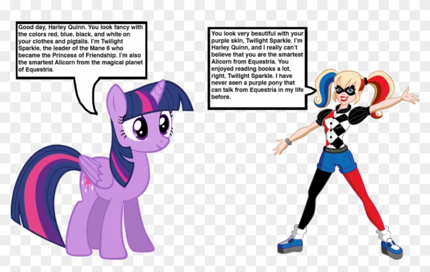 Twilight Sparkle Meets Harley Quinn By Darthranner83 - Personajes Super Hero Girl #1019138