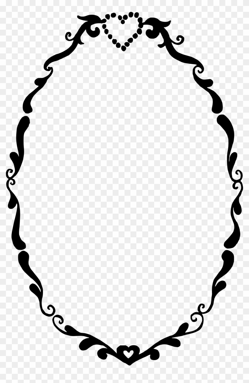 Black Oval Frame Png - Foot Prints In A Circle #1019174