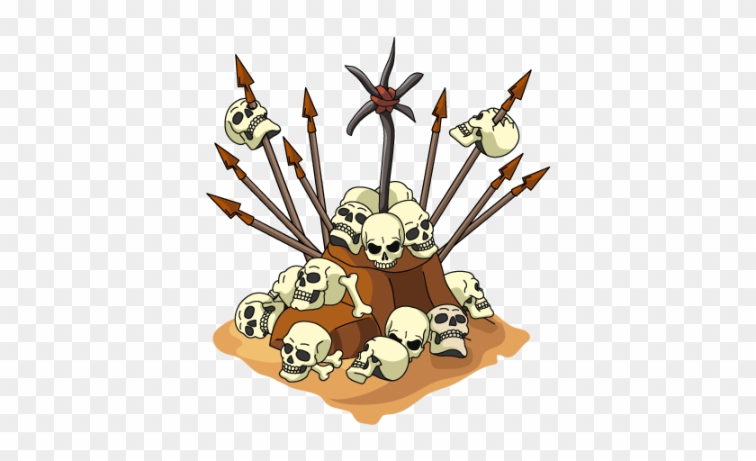 Skull And Bones Pile - Cartoon #1019311