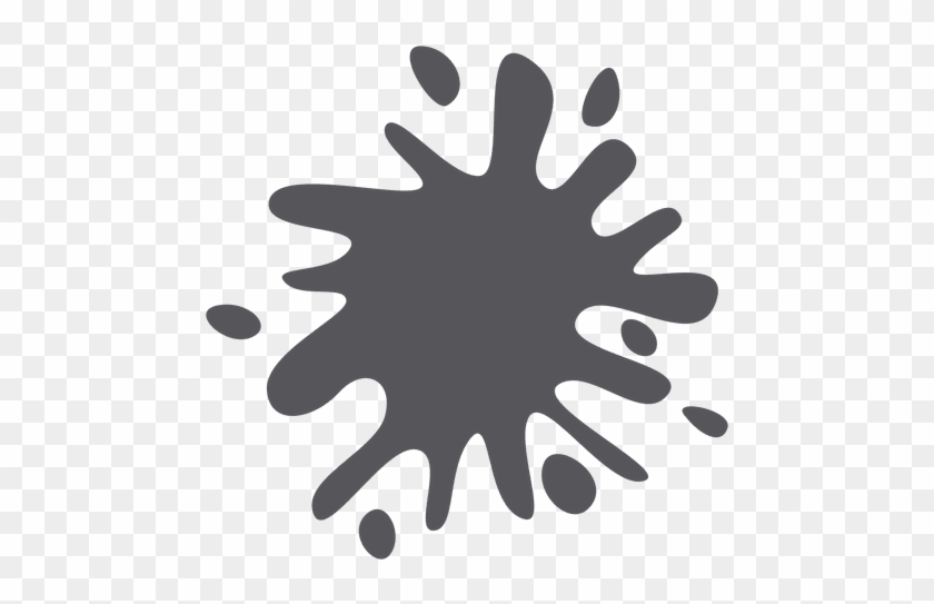 Splatter Paint Droplet Splash Silhouette - Painting #1019313