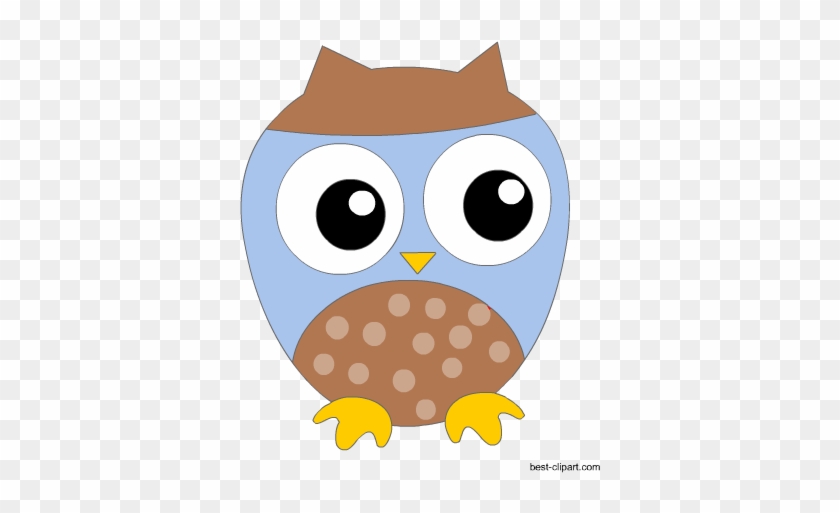 Free Blue Owl Clip Art Image - Owl Baby Shower #1019319