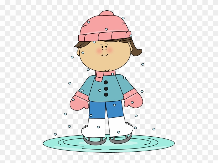 Skating Snow Clipart - Ice Skating Clip Art #1019504