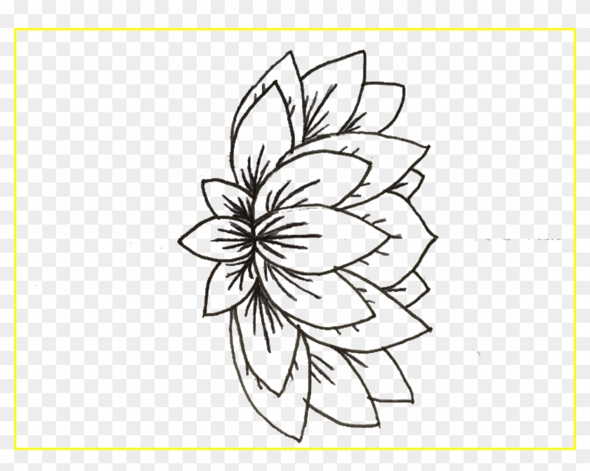 Lotus Png Lotus Flower Clipart Png Awesome Lotus Designed - Line Art #1019526