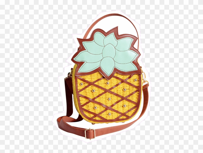 Pineapple Wicker Purse - Ananas Strandtasche Damentasche Strohtasche Basttasche #1019547