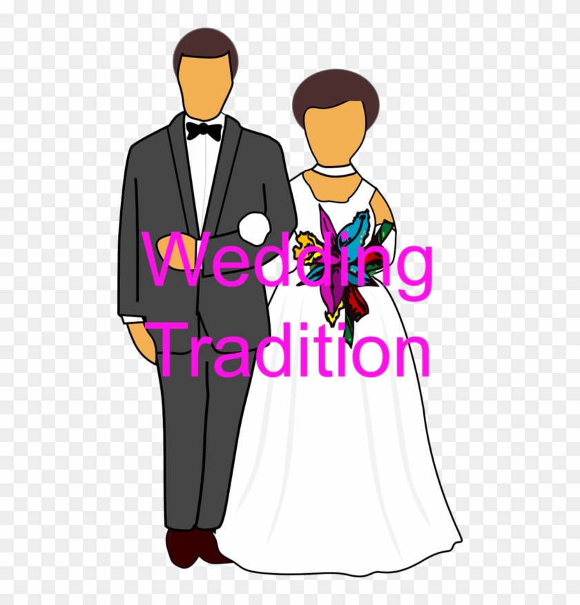 Wedding Tradition - Bride And Groom Clipart #1019581