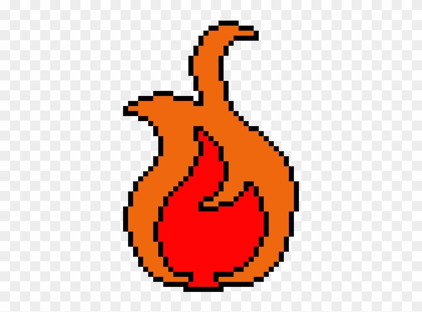 Fire Element Symbol Pixel Art Maker - Hama Halloween Bead Patterns #1019618