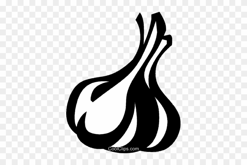 Garlic Clove Royalty Free Vector Clip Art Illustration - Garlic Clove #1019676