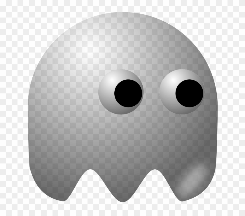 Ghost Classical Large 900pixel Clipart, Ghost Classical - Fantasma Pacman Blanco #1019693