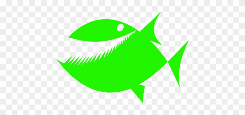 Image For Fish Toothy Green Animal Clip Art - Restaurant Danilo #1019701