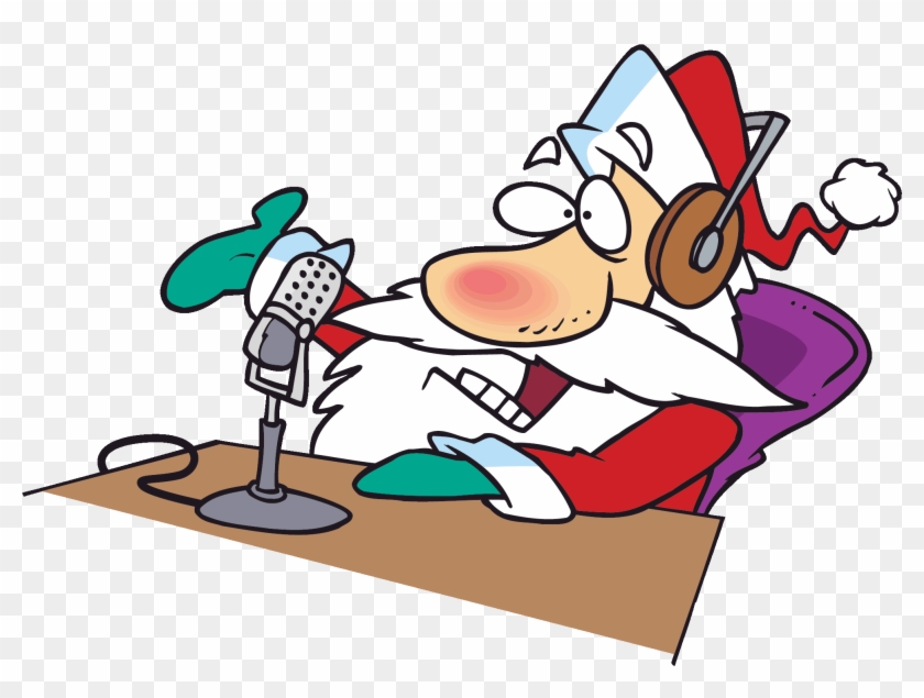 Ham Clipart Merry Christmas - Santa Claus Ham Radio #1019753
