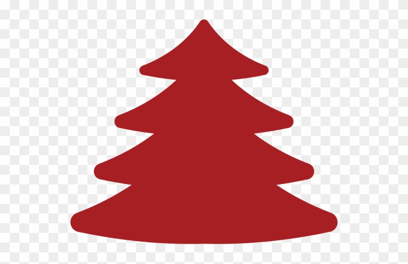 Illustration Of Red Christmas Tree - Christmas Tree #1019822