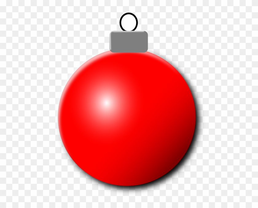 Christmas Ornaments Clipart Large - Red Christmas Ornament Png #1019839