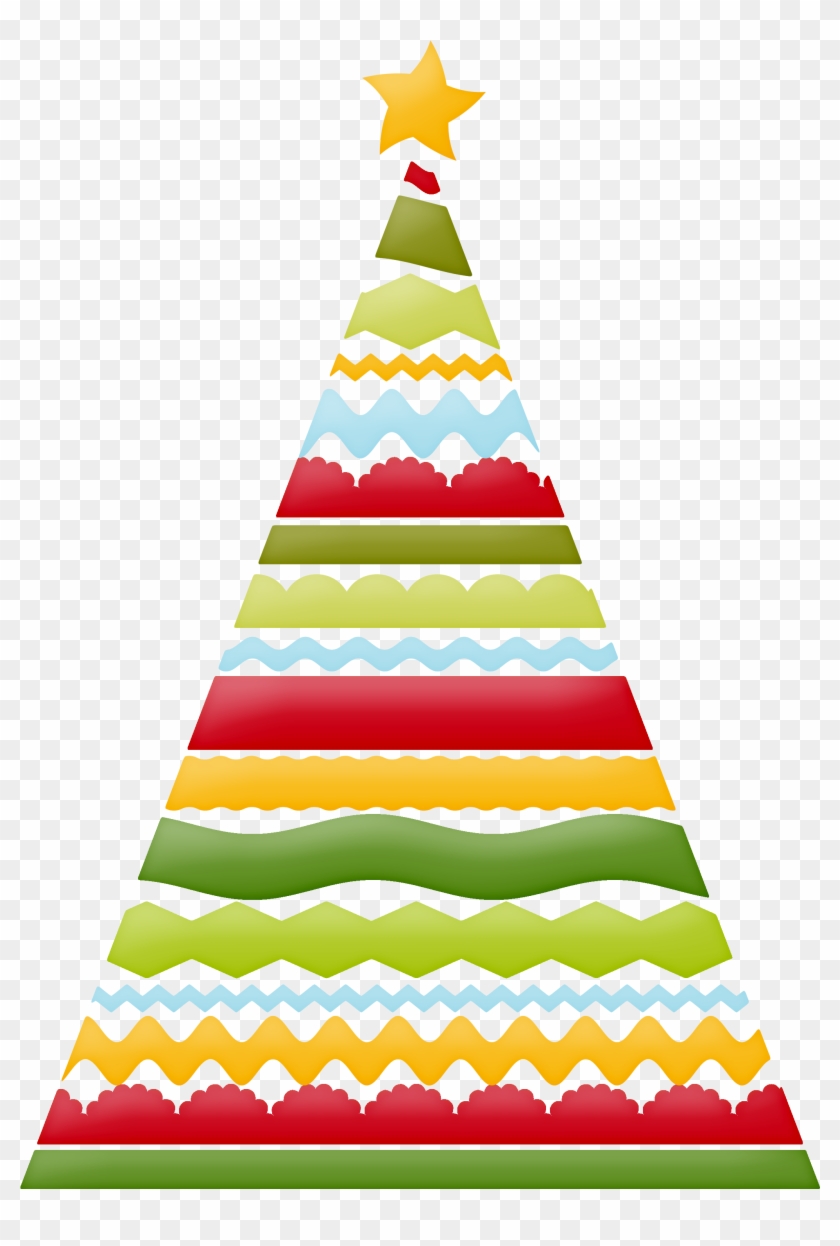 Winter Clipart Christmas Tree - Christmas Labels Tree Clipart #1019942
