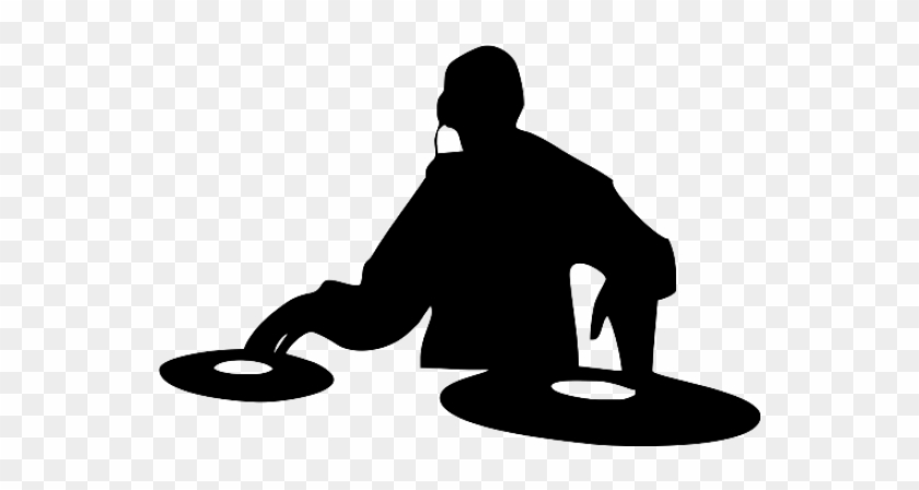 Disc Jockey Royalty-free Clip Art - Dj Silhouette #1019963