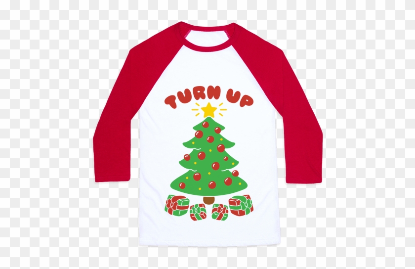 Turn Up The Tree Baseball Tee - Life Is Struggle If You Re A Muggle #1020006