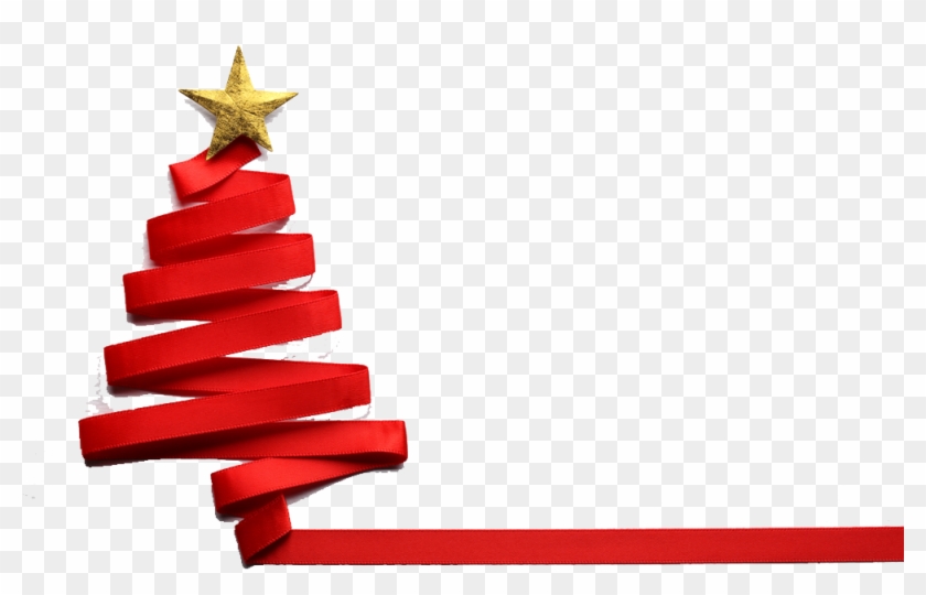 Free Christmas Tree Ribbon Png - Christmas Tree Made From Ribbon #1020033