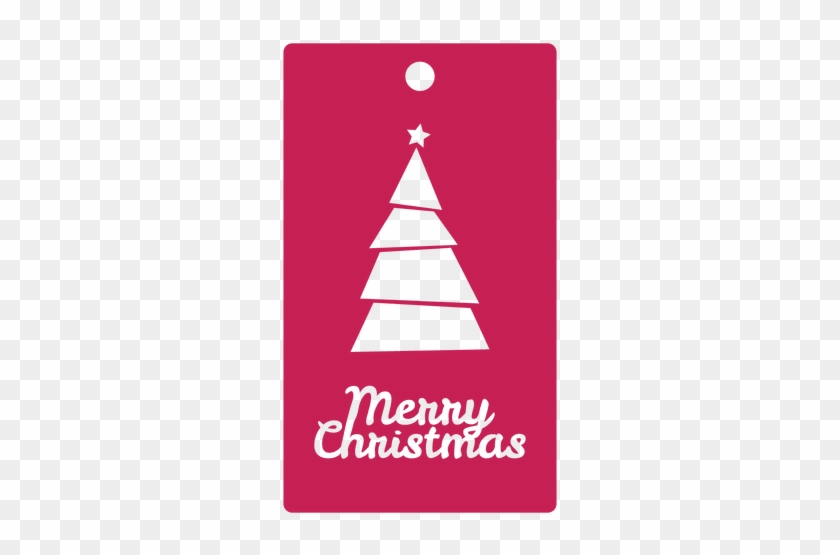Christmas Tree Magenta Tag Transparent Png - Christmas Tree #1020041