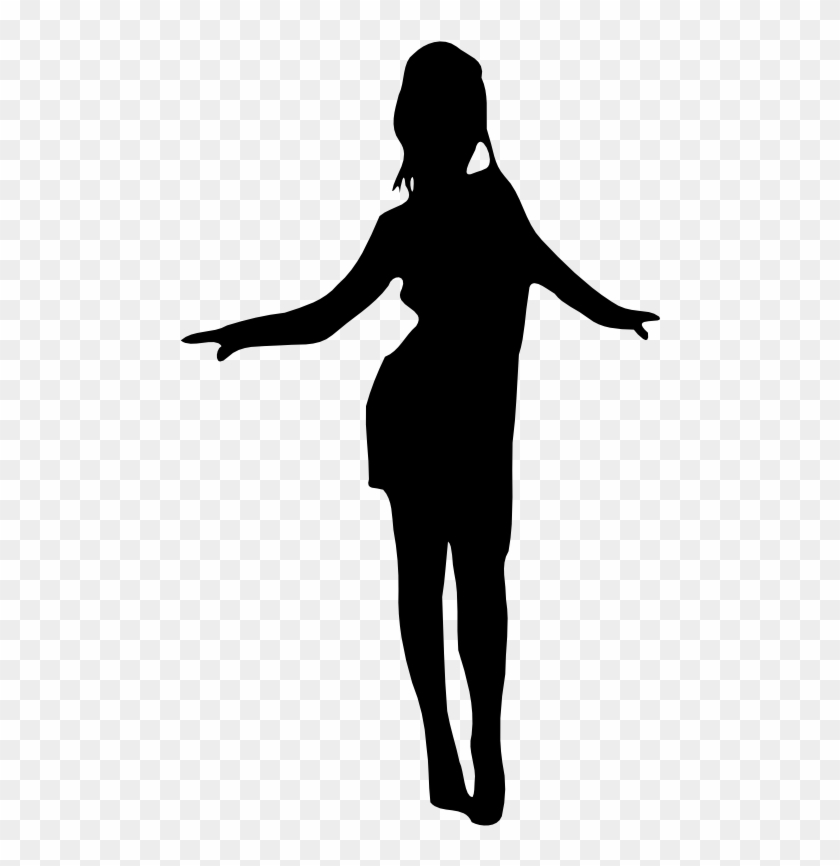 Dance Girl Clip Art - Dancing Girl Vector Png #1020063