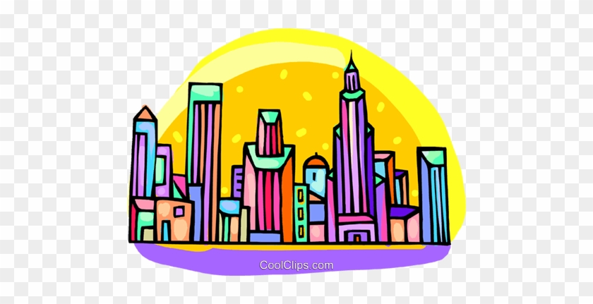 City Scene Royalty Free Vector Clip Art Illustration - City Scene #1020088