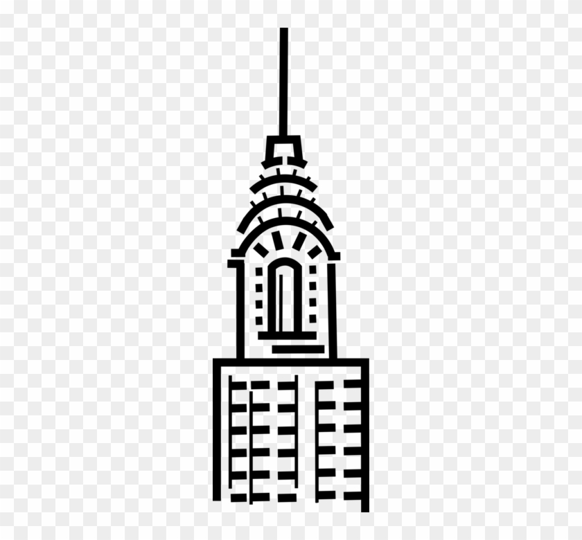 Vector Illustration Of Chrysler Building Iconic Art - Vector Illustration Of Chrysler Building Iconic Art #1020098