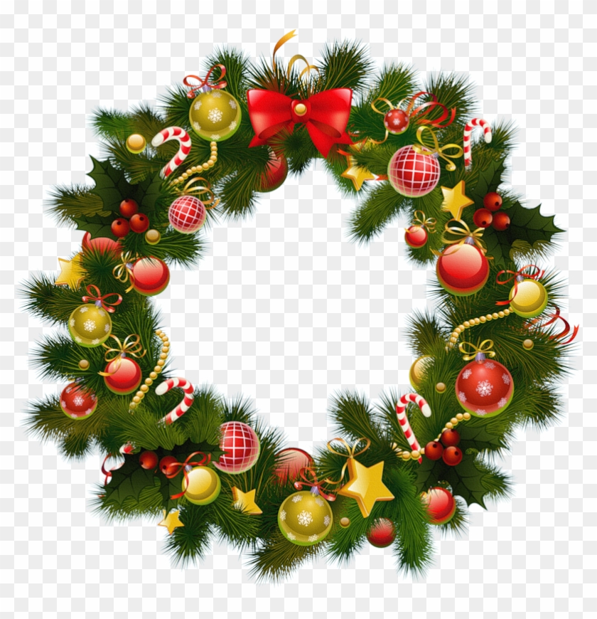 A35 - Christmas Wreath Png Transparent #1020124