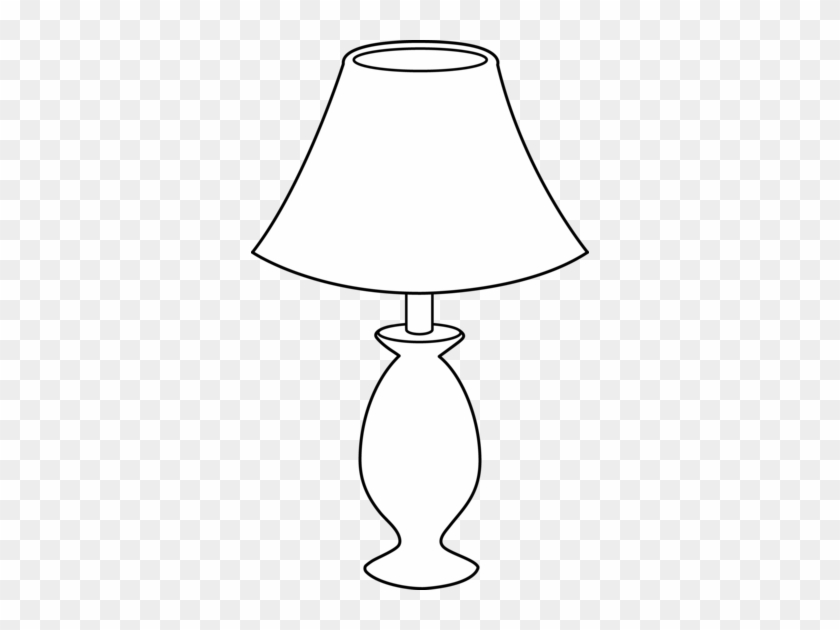 Lamp Clipart Black And White Clipart Panda Free - Black And White Clip Lamp #1020127