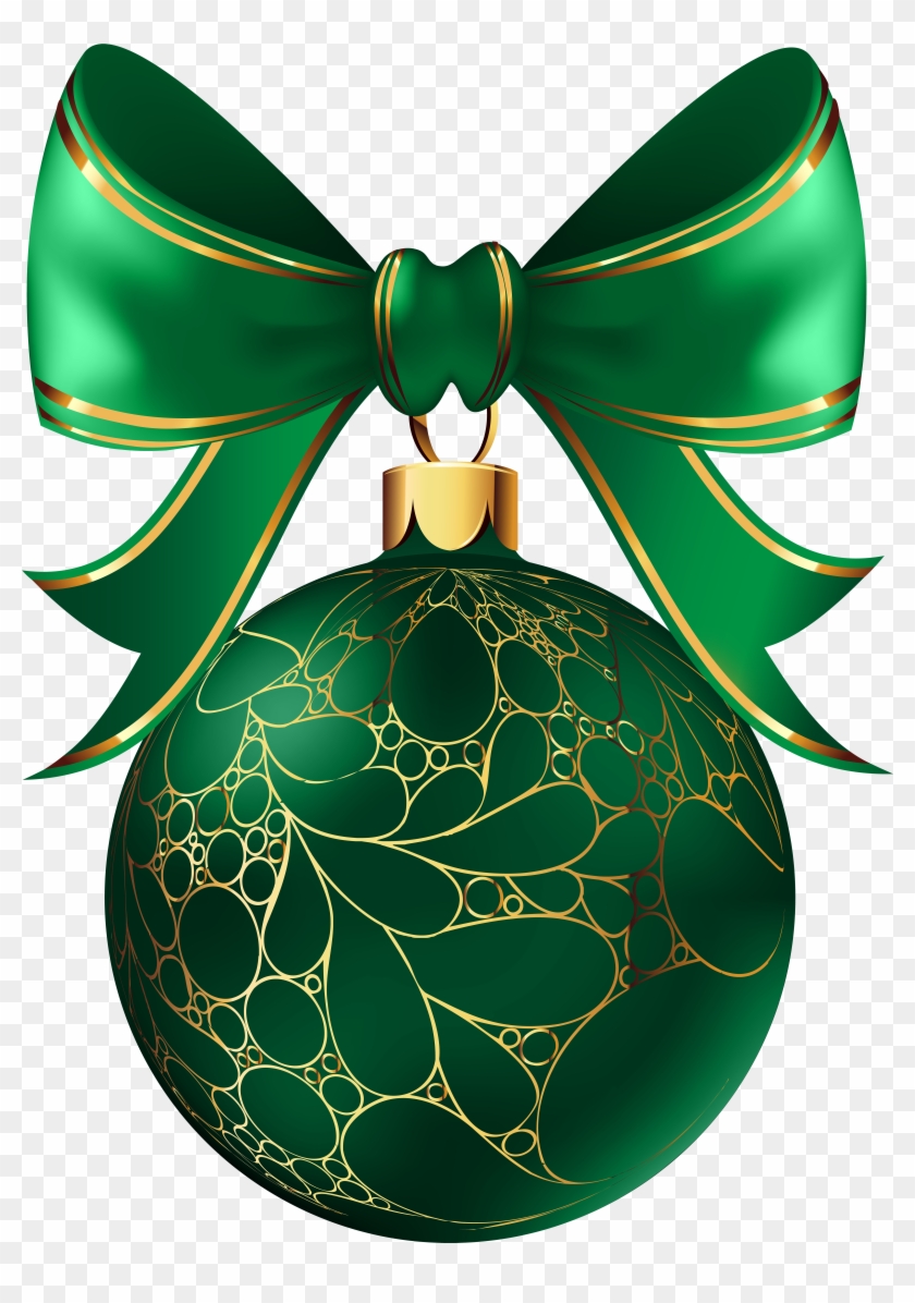 Christmas Ball Zielony Przezroczyste Obraz Png - Green Christmas Ball Png #1020131