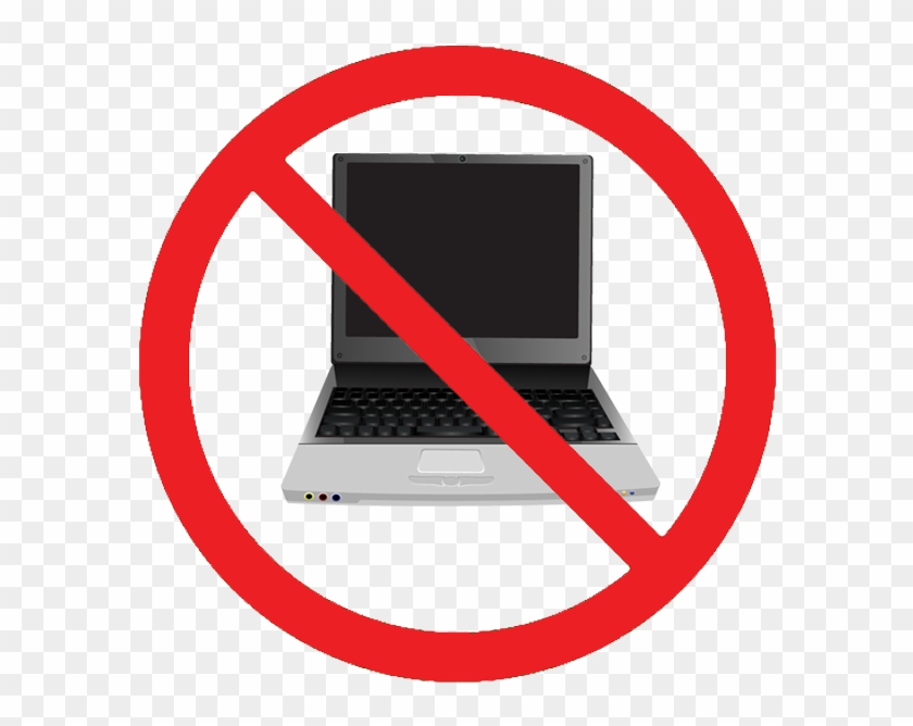 Clipart - No Cell Phones Or Laptops #1020157