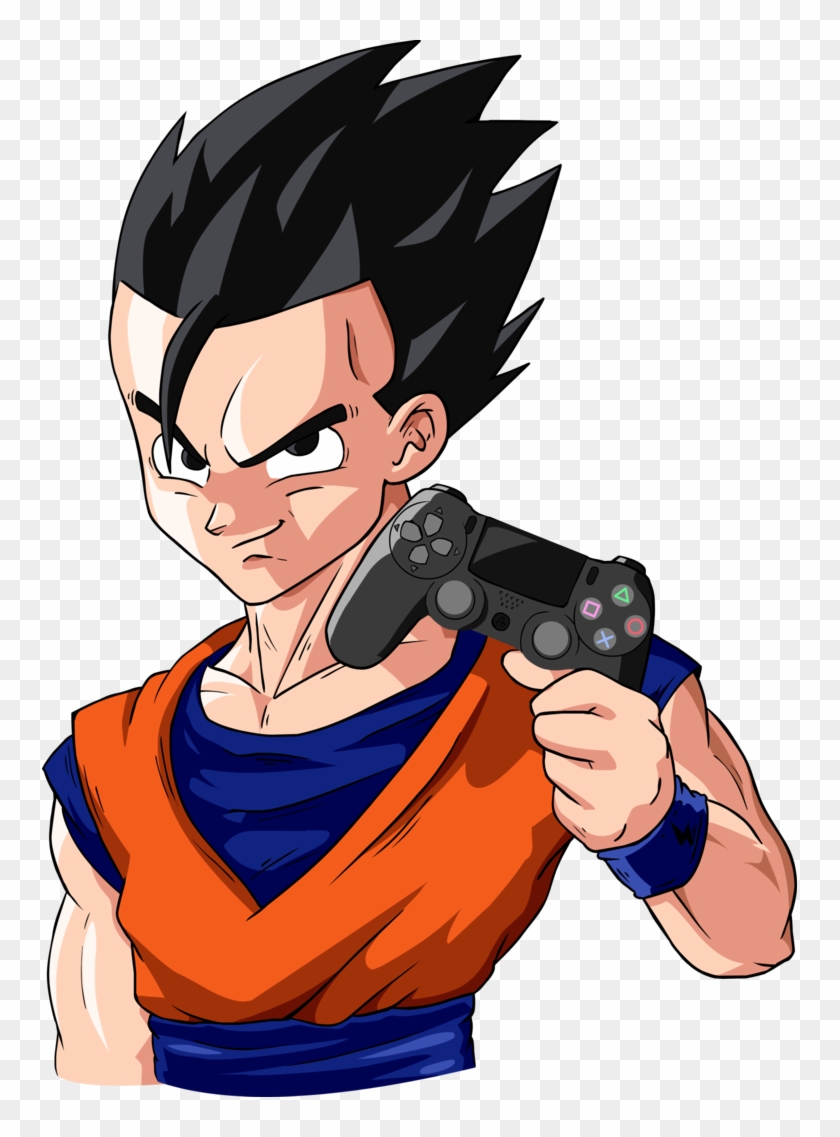 Ultimate Gohan Holding Ps4 Controller By Blastycone - Playstation 4 #1020217