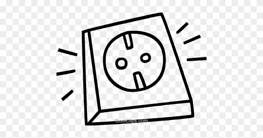 Electrical Outlet Royalty Free Vector Clip Art Illustration - Vector Graphics #1020287