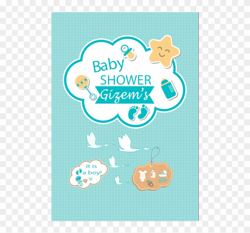 Duvar Panosu 70 X 100 Cm Baby Shower Erkek - Baby Shower #1020319