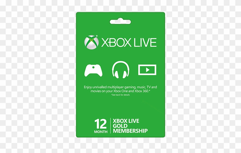 12 Months Xbox Live Gold Code - Xbox Live Gold Card #1020329