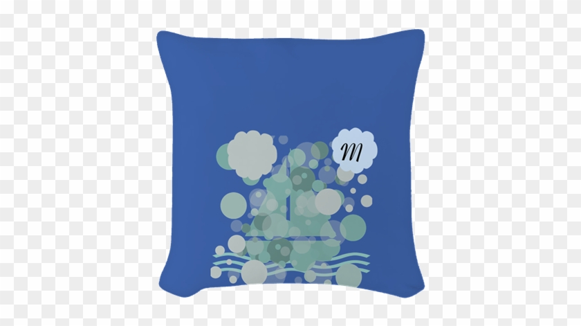 Custom Sail Boat Nautical Sea Beach Baby Shower Party - Cushion #1020351