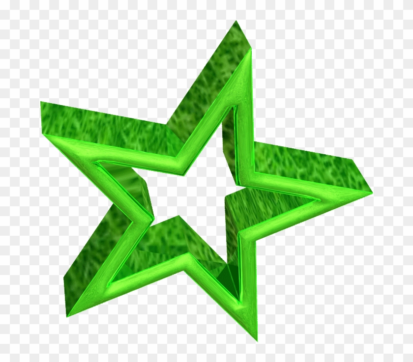 3d Green Star Rotating - Green Star 3d #1020555