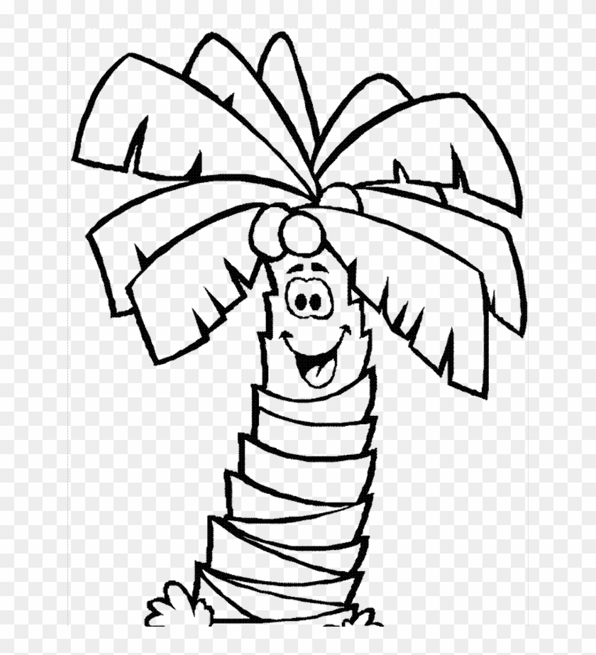 Coconut Tree Coloring Sheets Coloring - Palm Tree Coloirng Page #1020568