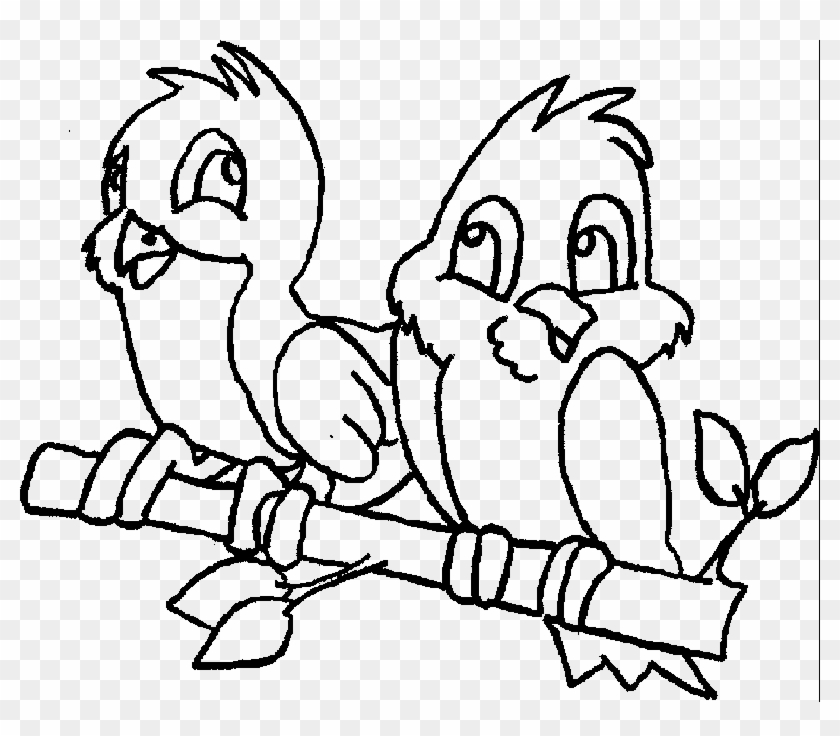 Two Little Dicky Birds Colouring Pages #1020569