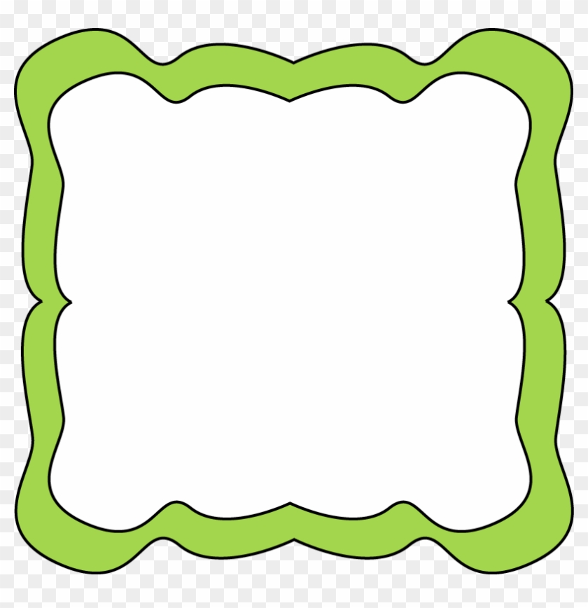 Lime Green Frame Clipart - Lime Green Border Clipart #1020601