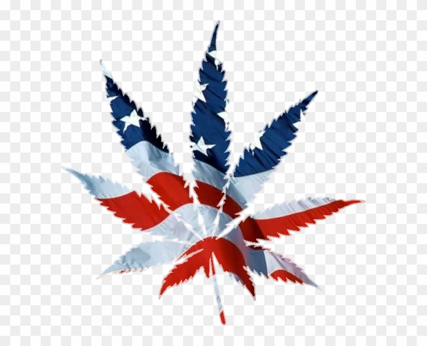 American Flag Marijuana Leaf #1020654