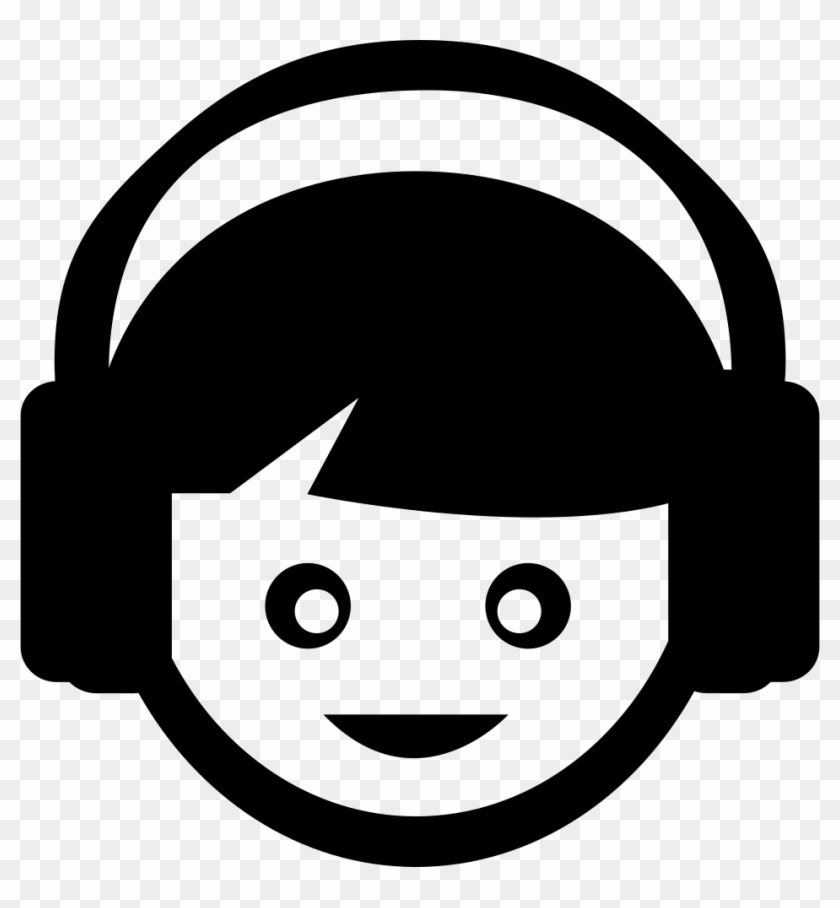 Kid Listening Music With Headphones Comments - Portrait Of A Man #1020683
