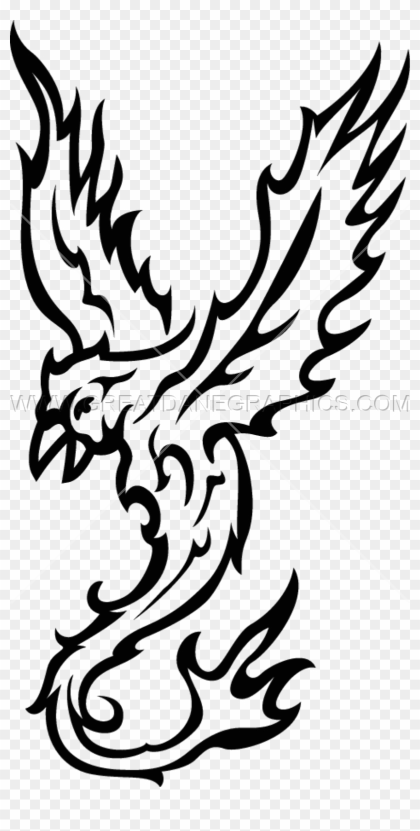 Phoenix - Phonix Head Art Transparent #1020684