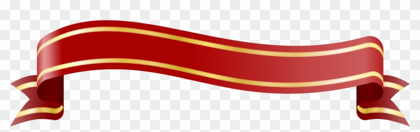 Ribbon Banner For Christmas - Banner Design In Png #1020744