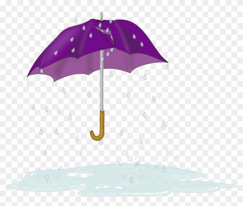 How To Set Use Tattered Umbrella In Rain Svg Vector - Rain And Umbrella Png #1020752