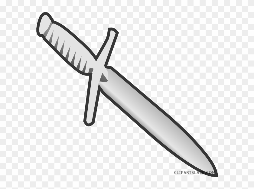 Knife Tools Free Black White Clipart Images Clipartblack - Dagger Clipart #1020832