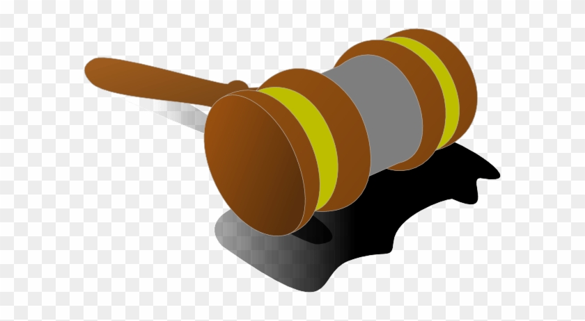 Justice Gavel Color 2 Clip Art At Clker - Cylinder #1020904